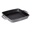 Staub 23 X 23 Cm Square Cast Iron Grill Pan Graphite-grey