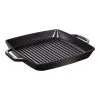 Staub 33 X 33 Cm Square Cast Iron Grill Pan Black