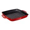 Staub 33 X 33 Cm Square Cast Iron Grill Pan Cherry