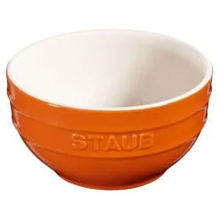 Staub 14 Cm Round Ceramic Bowl Orange