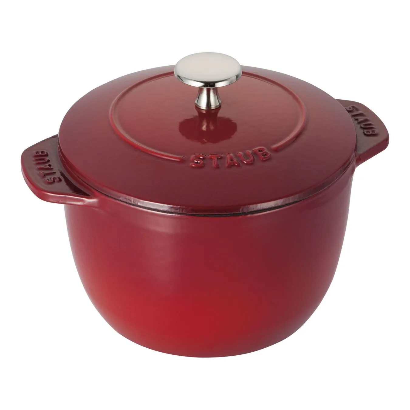 Staub 16 Cm Round Cast Iron Rice Cocotte Cherry 1 Staub 16 Cm Round Cast Iron Rice Cocotte Cherry