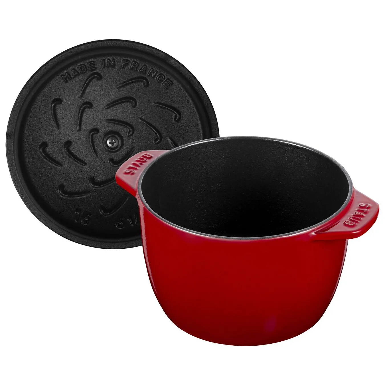 Staub 16 Cm Round Cast Iron Rice Cocotte Cherry 3 Staub 16 Cm Round Cast Iron Rice Cocotte Cherry - Image 3
