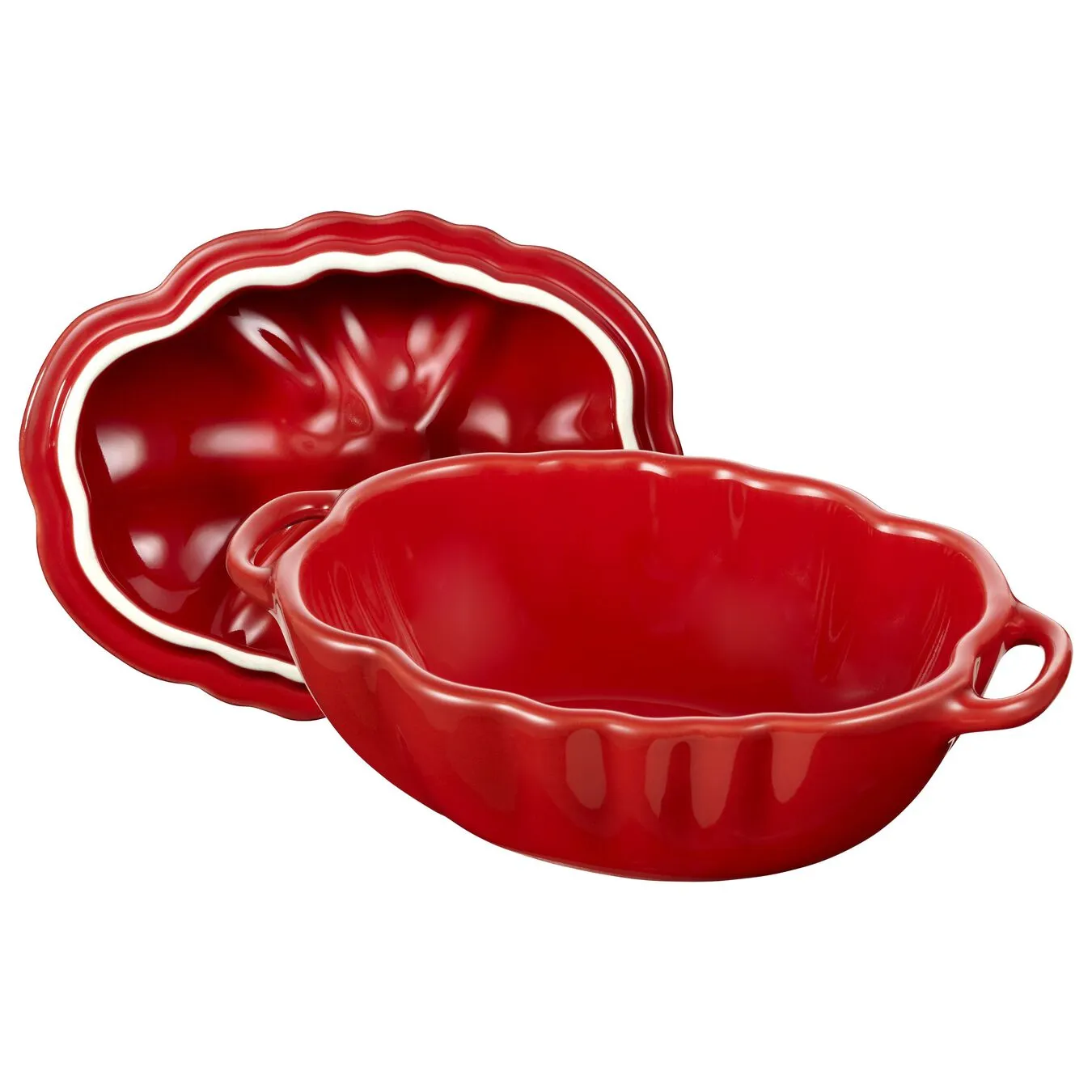 Staub 16 Cm Tomato Ceramic Cocotte Cherry 2 Staub 16 Cm Tomato Ceramic Cocotte Cherry - Image 2