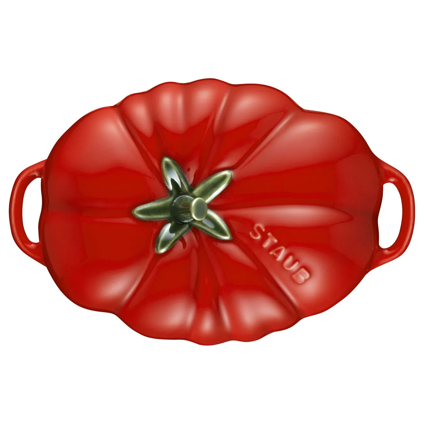 Staub 16 Cm Tomato Ceramic Cocotte Cherry 5 Staub 16 Cm Tomato Ceramic Cocotte Cherry - Image 5