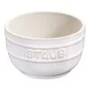 Staub 2-pcs Round Ceramic Ramekin Set Ivory-white