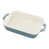Staub 20 Cm X 16 Cm Rectangular Ceramic Oven Dish Ancient-turquoise