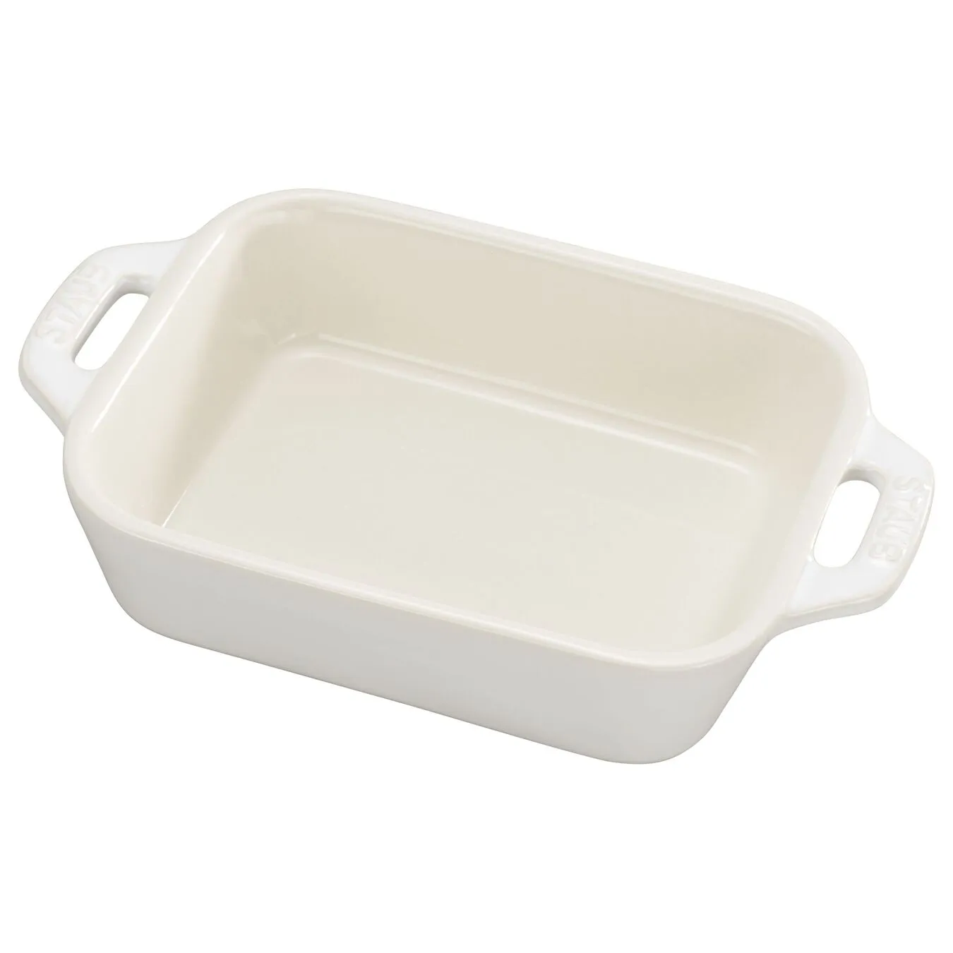 Staub 14 Cm X 11 Cm Rectangular Ceramic Oven Dish Ivory-white 2 Staub 14 Cm X 11 Cm Rectangular Ceramic Oven Dish Ivory-white - Image 2