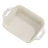 Staub 14 Cm X 11 Cm Rectangular Ceramic Oven Dish Ivory-white