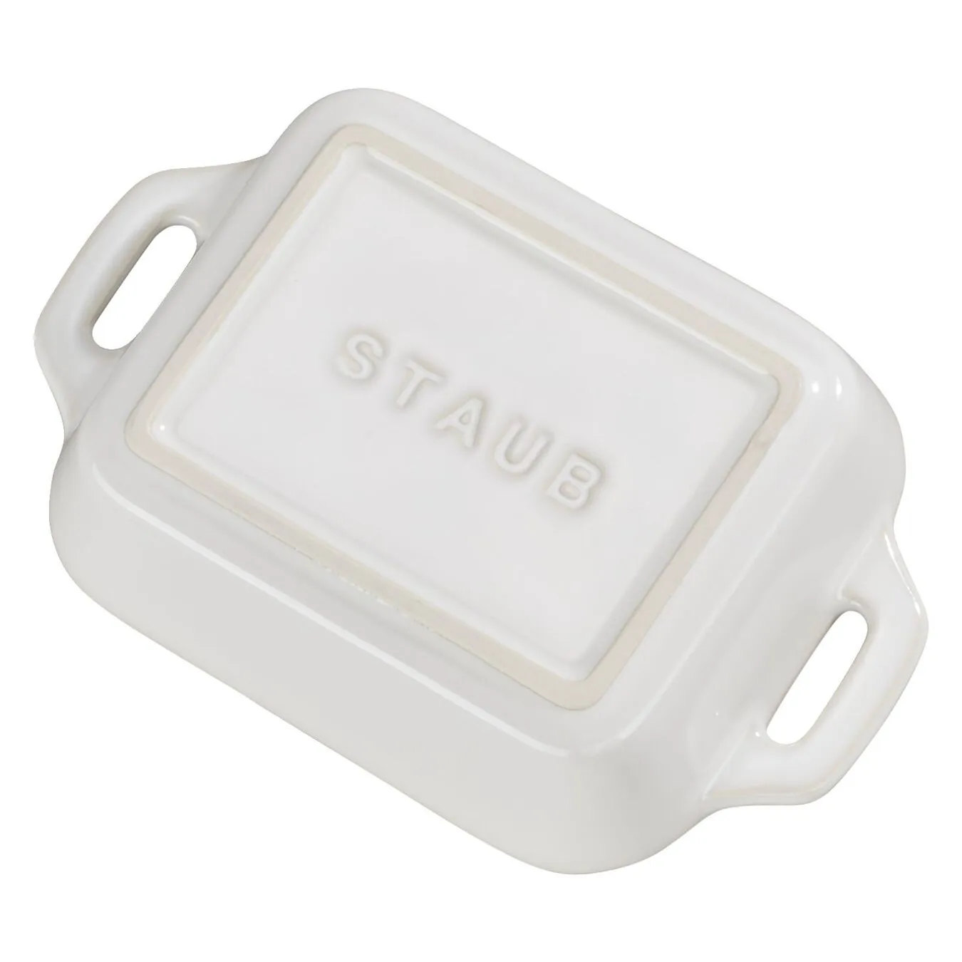 Staub 14 Cm X 11 Cm Rectangular Ceramic Oven Dish Ivory-white 3 Staub 14 Cm X 11 Cm Rectangular Ceramic Oven Dish Ivory-white - Image 3