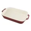 Staub 34 Cm X 24 Cm Rectangular Ceramic Oven Dish Ancient-copper