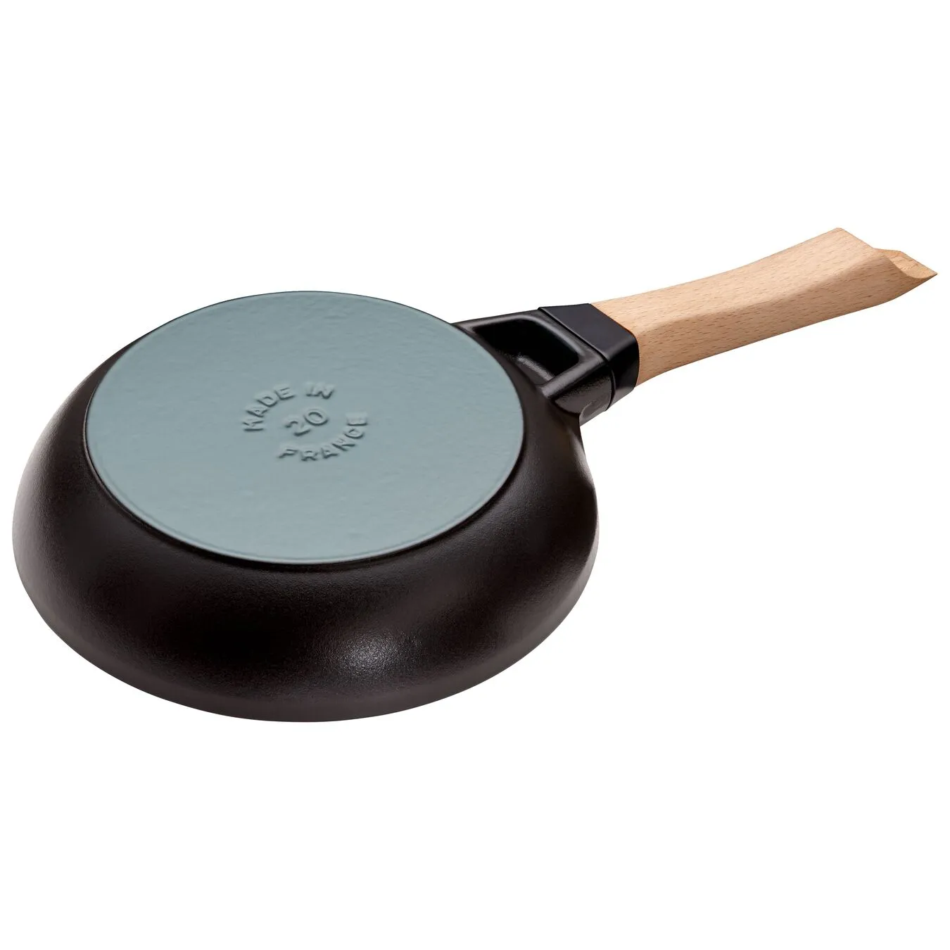 Staub 20 Cm Cast Iron Frying Pan With Wooden Handle Black 2 Staub 20 Cm Cast Iron Frying Pan With Wooden Handle Black - Image 2