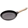 Staub 26 Cm Cast Iron Frying Pan With Wooden Handle Black