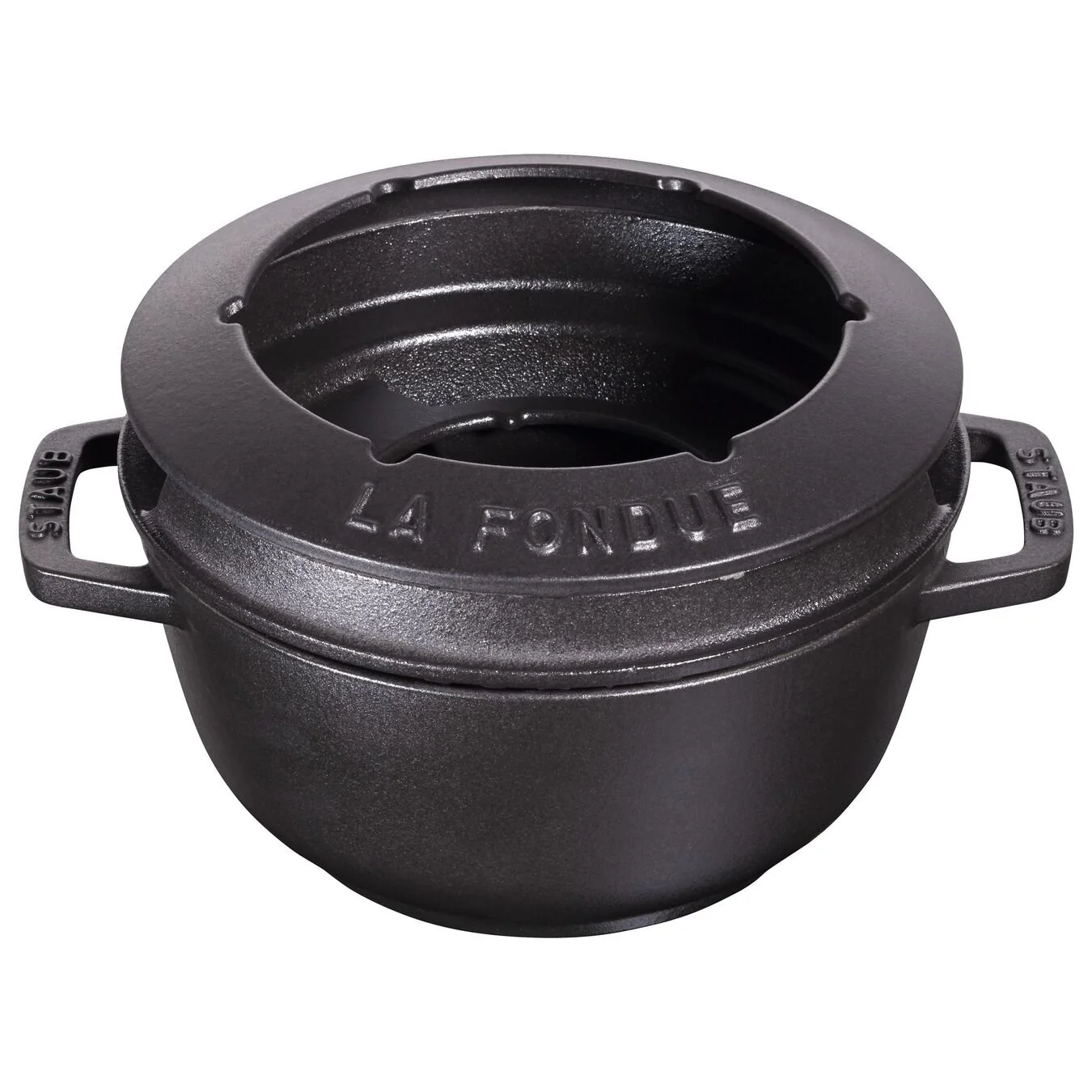 Staub 18 Cm Fondue Set Black 4 Staub 18 Cm Fondue Set Black - Image 4