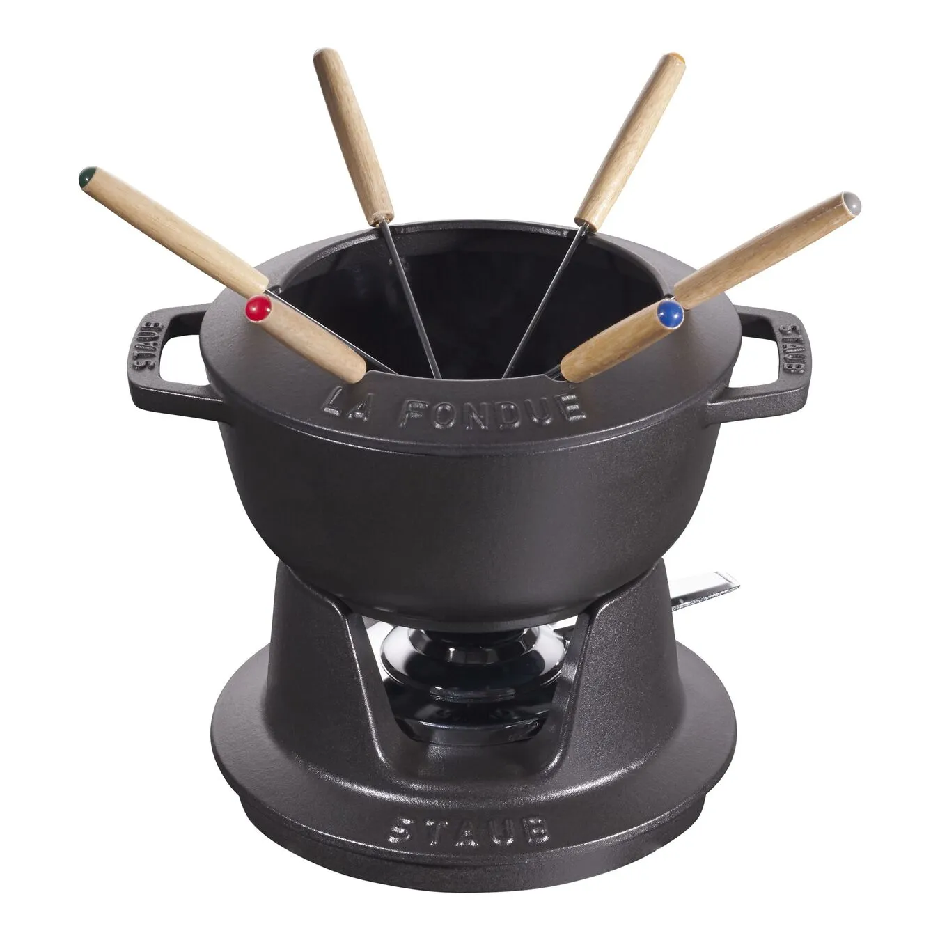 Staub 18 Cm Fondue Set Black 1 Staub 18 Cm Fondue Set Black