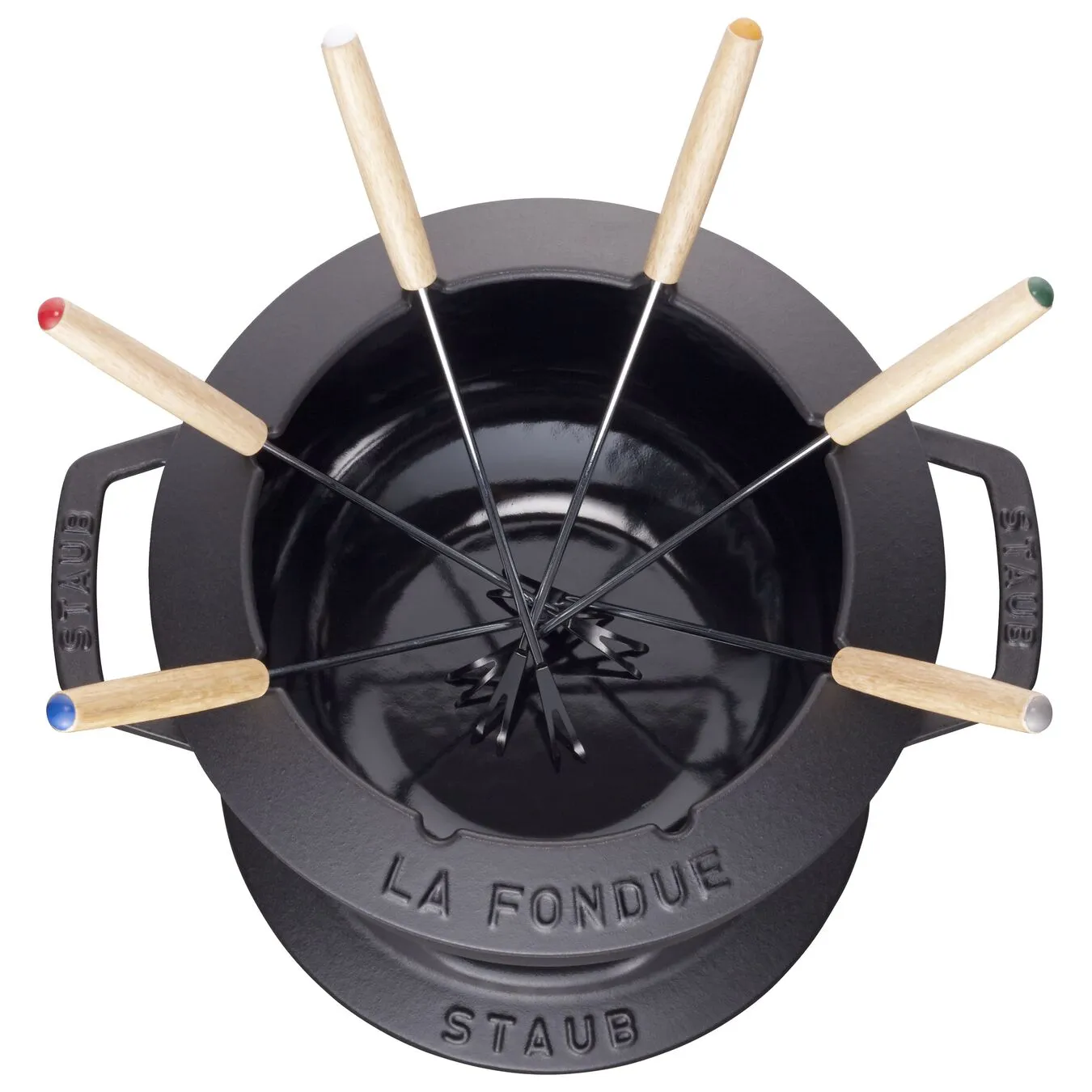 Staub 18 Cm Fondue Set Black 3 Staub 18 Cm Fondue Set Black - Image 3