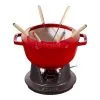 Staub 20 Cm Fondue Set Cherry