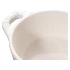 Staub 10 Cm Round Ceramic Mini Cocotte Ivory-white -Knives & Scissors Sales Store 40511 997 0 5