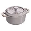Staub 10 Cm Round Ceramic Mini Cocotte Ancient-grey