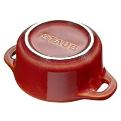 Staub 10 Cm Round Ceramic Mini Cocotte Ancient-copper -Knives & Scissors Sales Store 40511 999 0 5