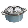 Staub 10 Cm Round Ceramic Mini Cocotte Ancient-turquoise