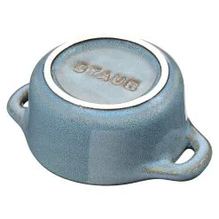 Staub 10 Cm Round Ceramic Mini Cocotte Ancient-turquoise -Knives & Scissors Sales Store 40512 000 0 5