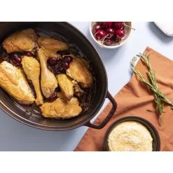 Staub 33 Cm Oval Cast Iron Cocotte Grenadine-red -Knives & Scissors Sales Store 424420853