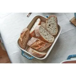 Staub 14 Cm X 11 Cm Rectangular Ceramic Oven Dish Ancient-turquoise -Knives & Scissors Sales Store 424423152