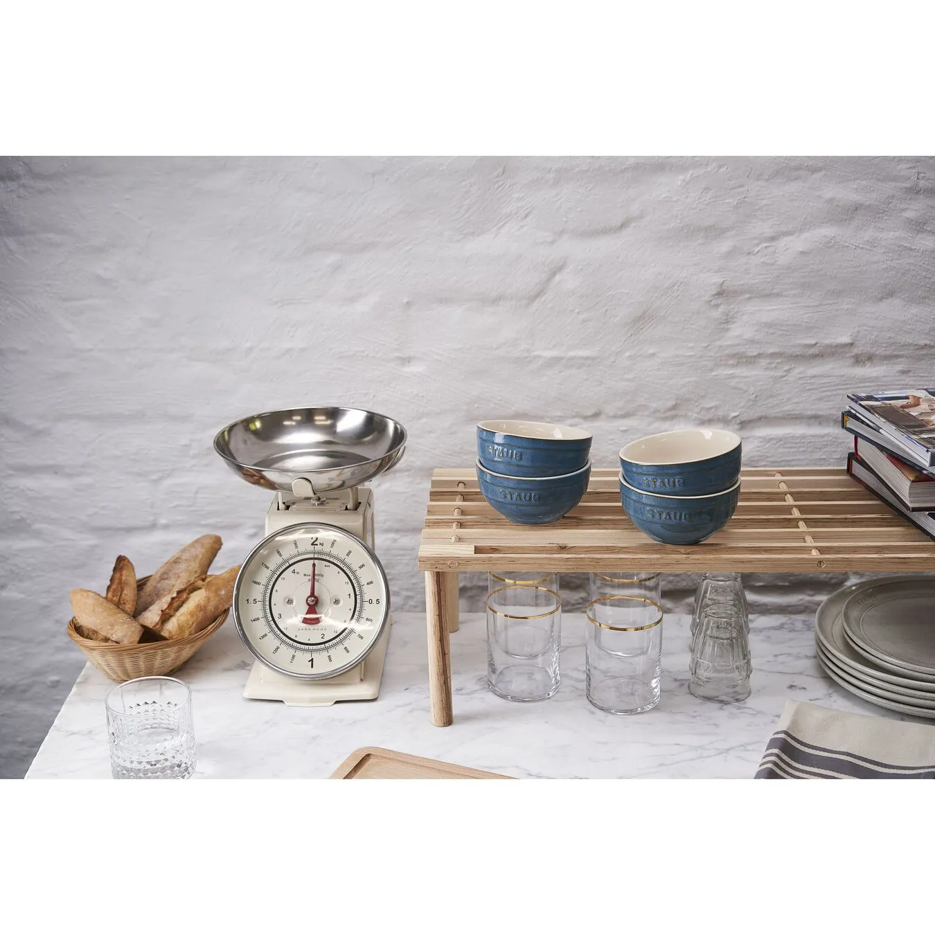 Staub 4-pcs Ceramic Bowl Set Ancient-turquoise 2 Staub 4-pcs Ceramic Bowl Set Ancient-turquoise - Image 2