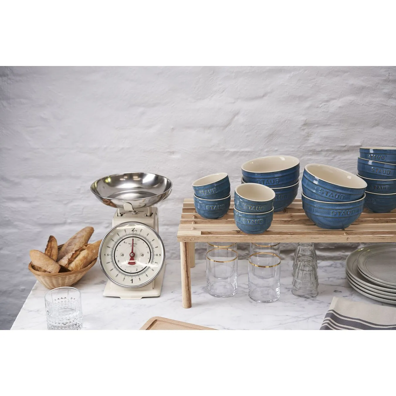 Staub 4-pcs Ceramic Ramekin Set Ancient-turquoise 2 Staub 4-pcs Ceramic Ramekin Set Ancient-turquoise - Image 2