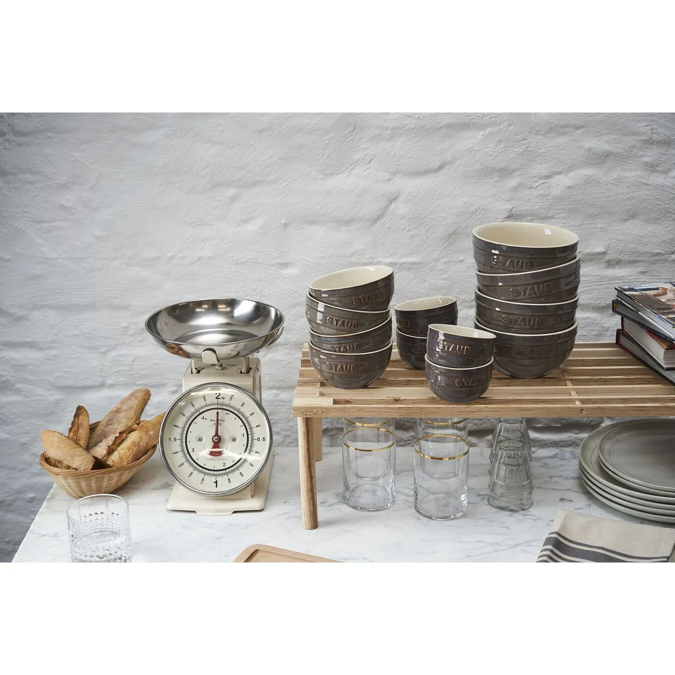 Staub 4-pcs Ceramic Ramekin Set Ancient-grey 2 Staub 4-pcs Ceramic Ramekin Set Ancient-grey - Image 2