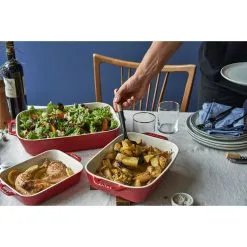 Staub 3-pcs Rectangular Ovenware Set Cherry -Knives & Scissors Sales Store 424423819