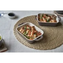 Staub 2-pcs Rectangular Ovenware Set Ancient-grey -Knives & Scissors Sales Store 424424273