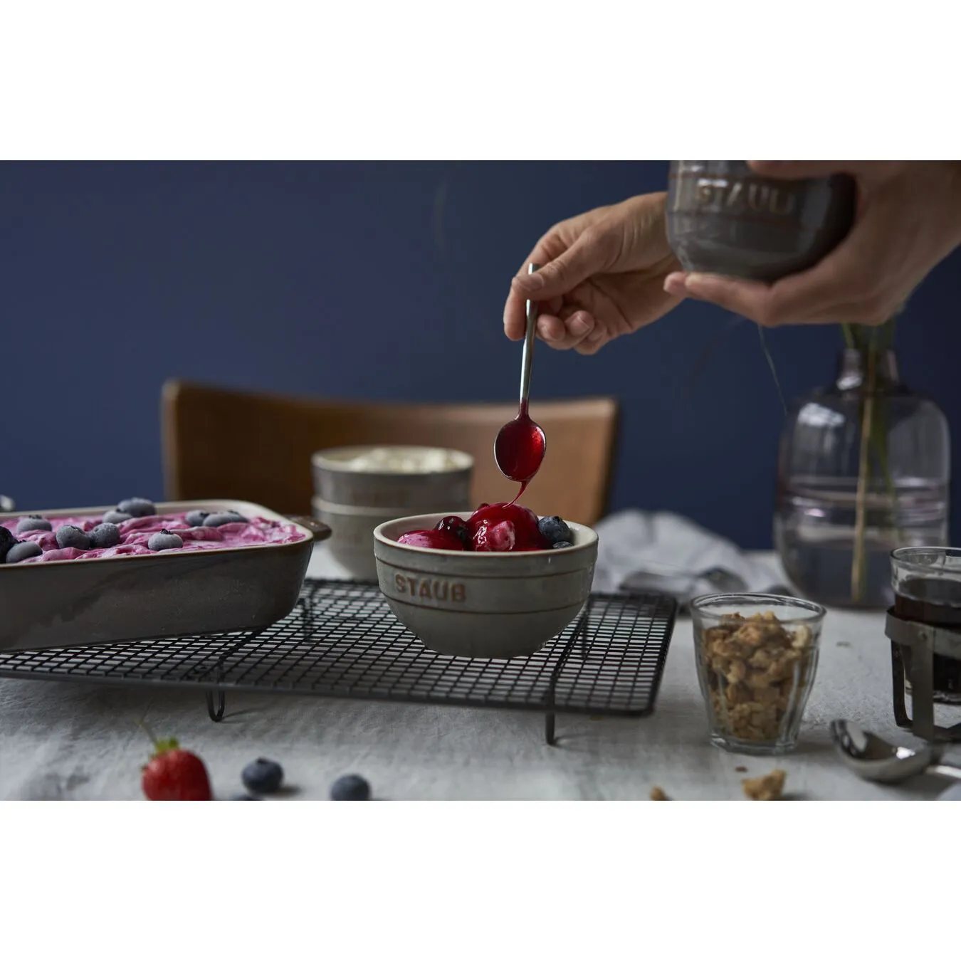 Staub 4-pcs Ceramic Bowl Set Ancient-grey 3 Staub 4-pcs Ceramic Bowl Set Ancient-grey - Image 3