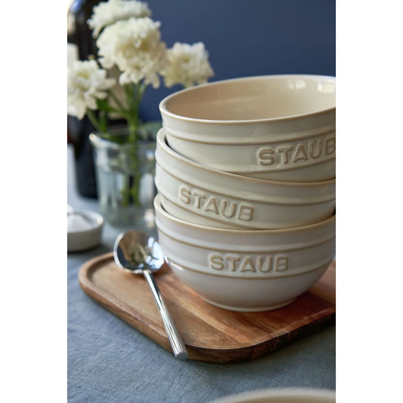 Staub 14 Cm Round Ceramic Bowl Ivory-white 4 Staub 14 Cm Round Ceramic Bowl Ivory-white - Image 4