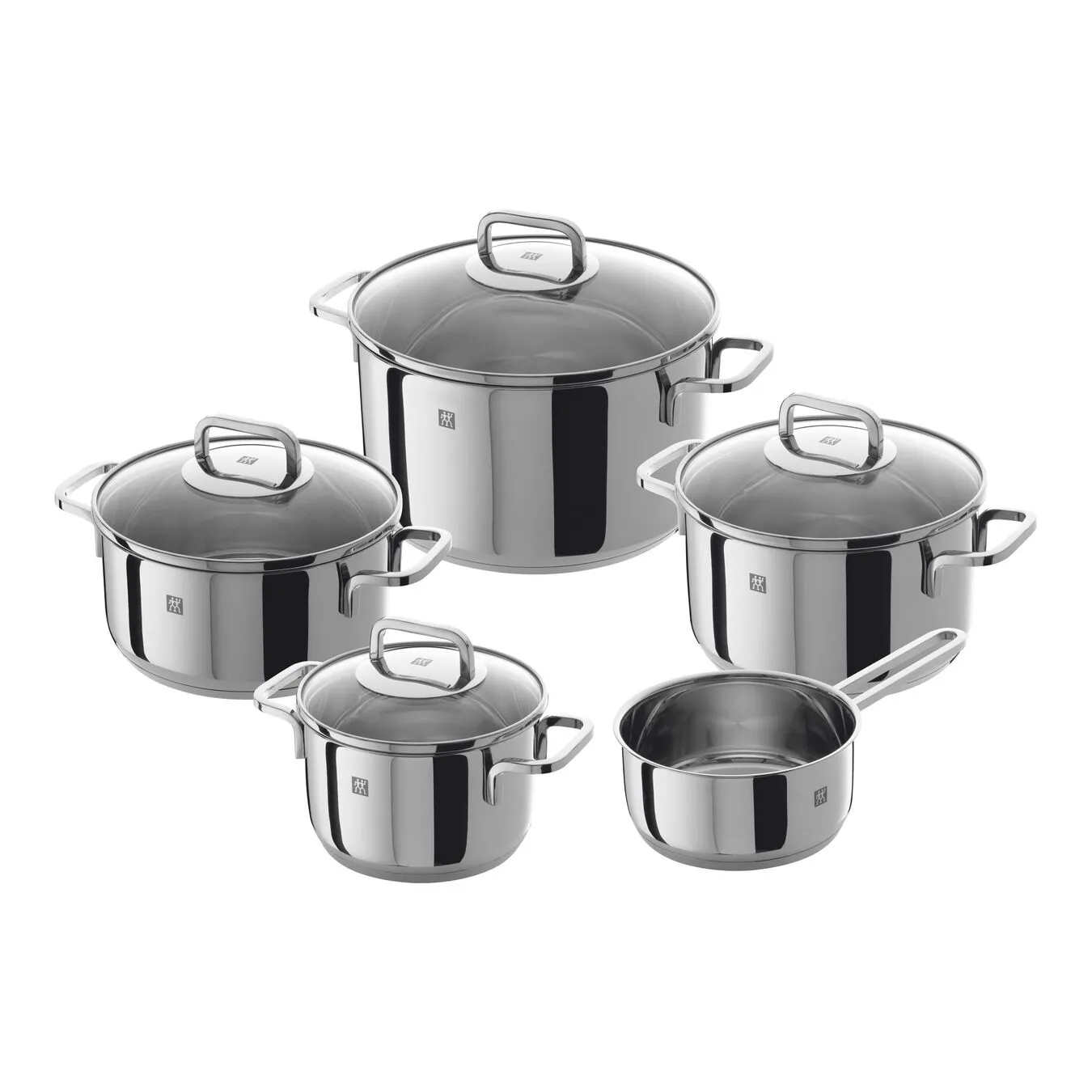 Zwilling 5-pcs 18/10 Stainless Steel Pot Set Silver 1 Zwilling 5-pcs 18/10 Stainless Steel Pot Set Silver