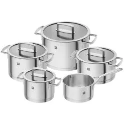 Zwilling 5-pcs 18/10 Stainless Steel Pot Set Silver