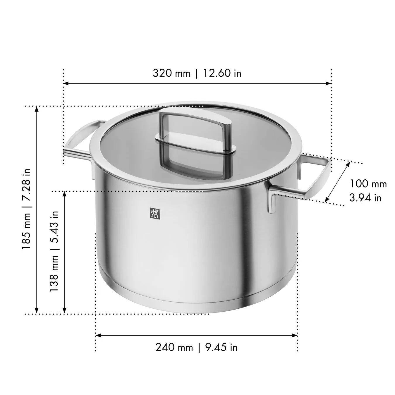Zwilling 24 Cm 18/10 Stainless Steel Stock Pot Silver 5 Zwilling 24 Cm 18/10 Stainless Steel Stock Pot Silver - Image 5