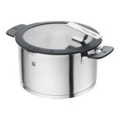 Zwilling 24 Cm Stainless Steel Stock Pot Silver-black
