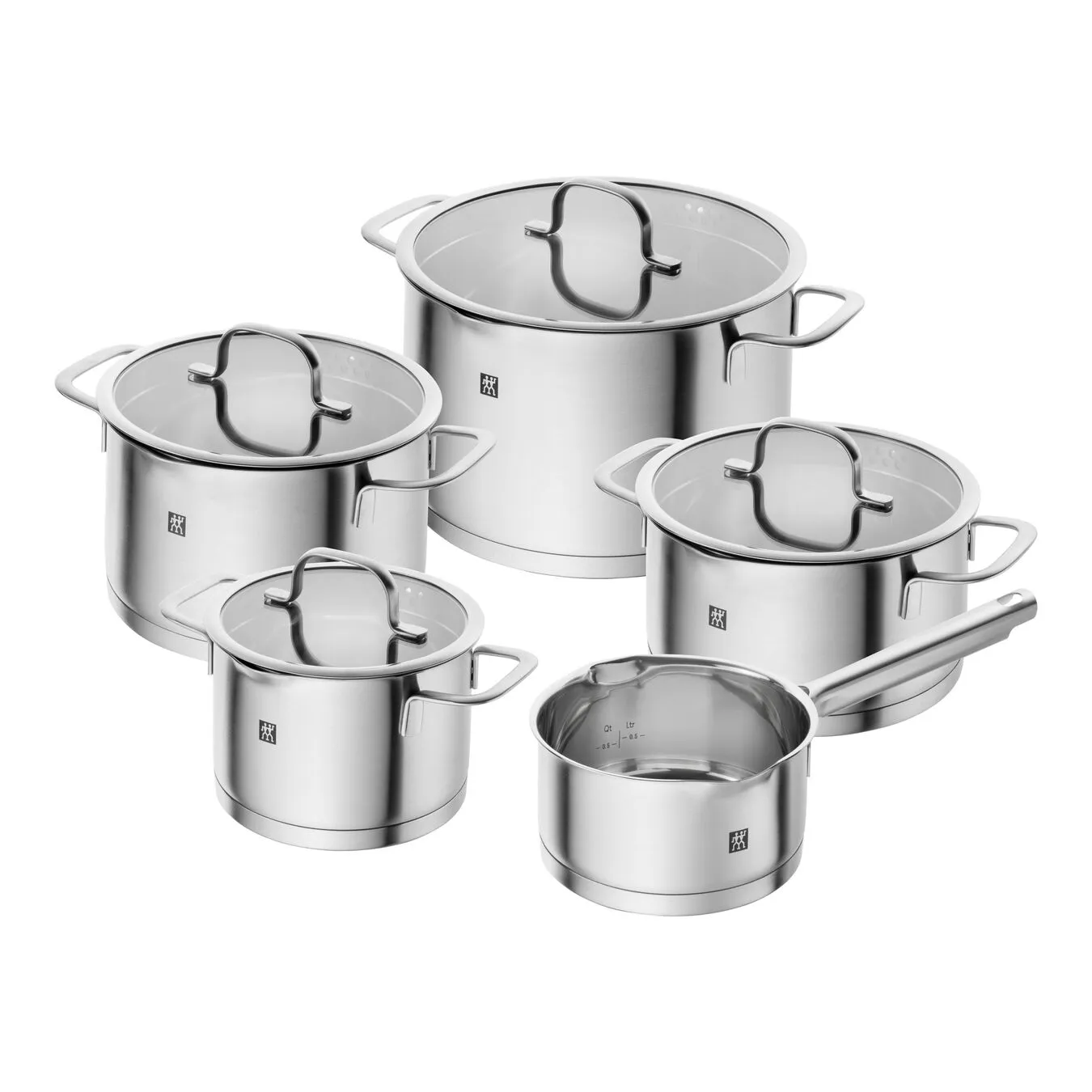 Zwilling 5-pcs Stainless Steel Pot Set Silver 1 Zwilling 5-pcs Stainless Steel Pot Set Silver