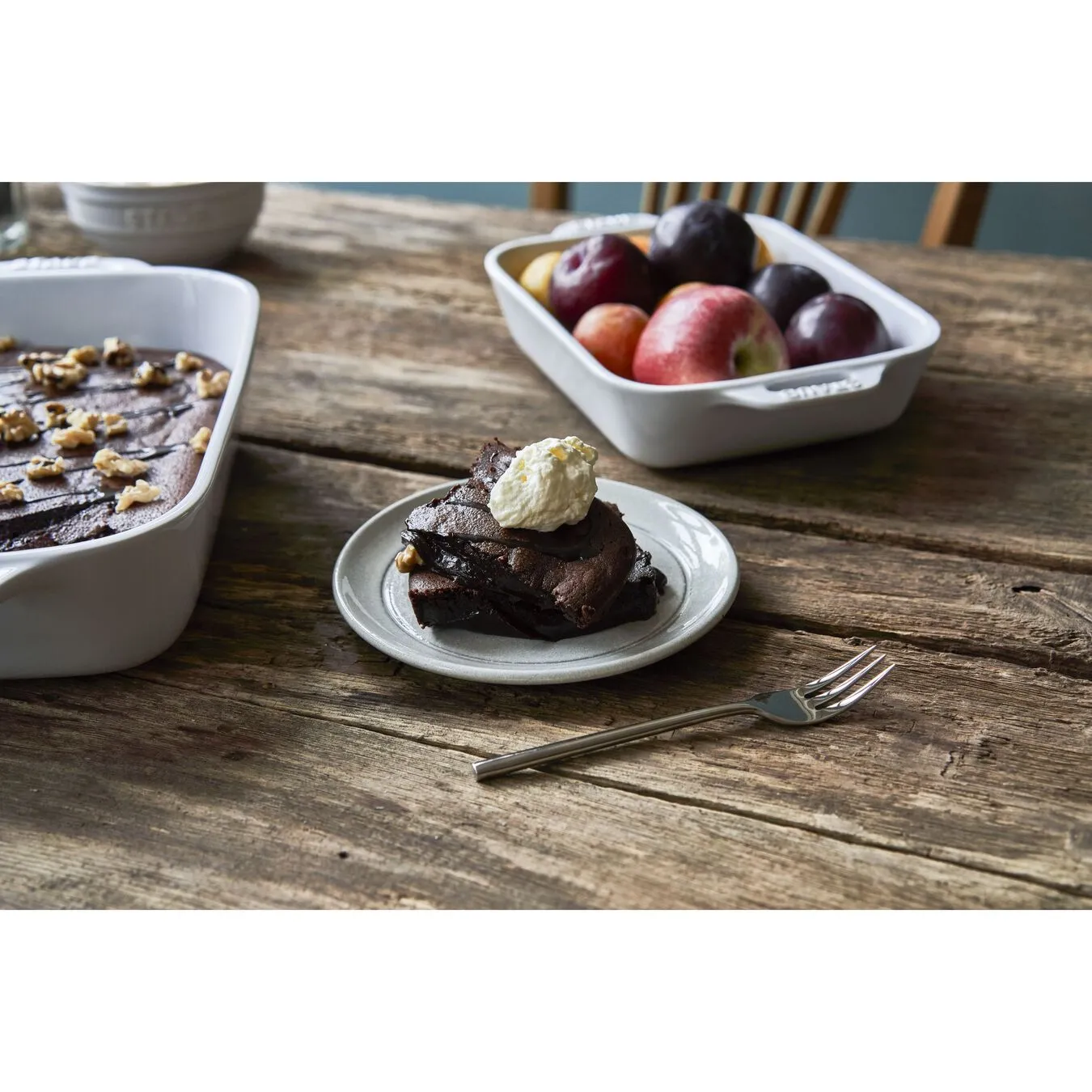 Staub 15 Cm Ceramic Plate Flat White Truffle 4 Staub 15 Cm Ceramic Plate Flat White Truffle - Image 4