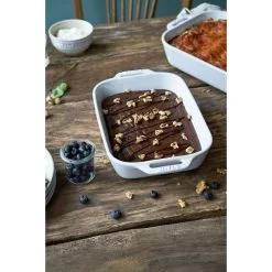 Staub 27 Cm X 20 Cm Rectangular Ceramic Oven Dish Pure-white -Knives & Scissors Sales Store 750030783