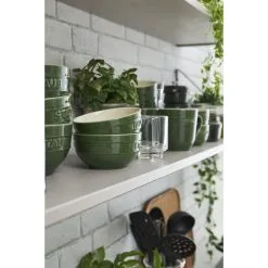 Staub 12 Cm Round Ceramic Bowl Basil-green -Knives & Scissors Sales Store 750032037