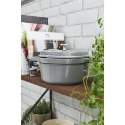 Staub 16 Cm Round Cast Iron Cocotte Graphite-grey 9 Staub 16 Cm Round Cast Iron Cocotte Graphite-grey -Knives & Scissors Sales Store 750032229