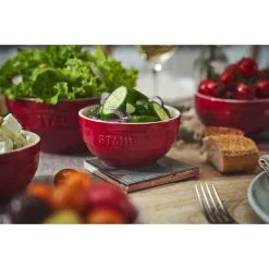 Staub 12 Cm Round Ceramic Bowl Cherry -Knives & Scissors Sales Store 750033630