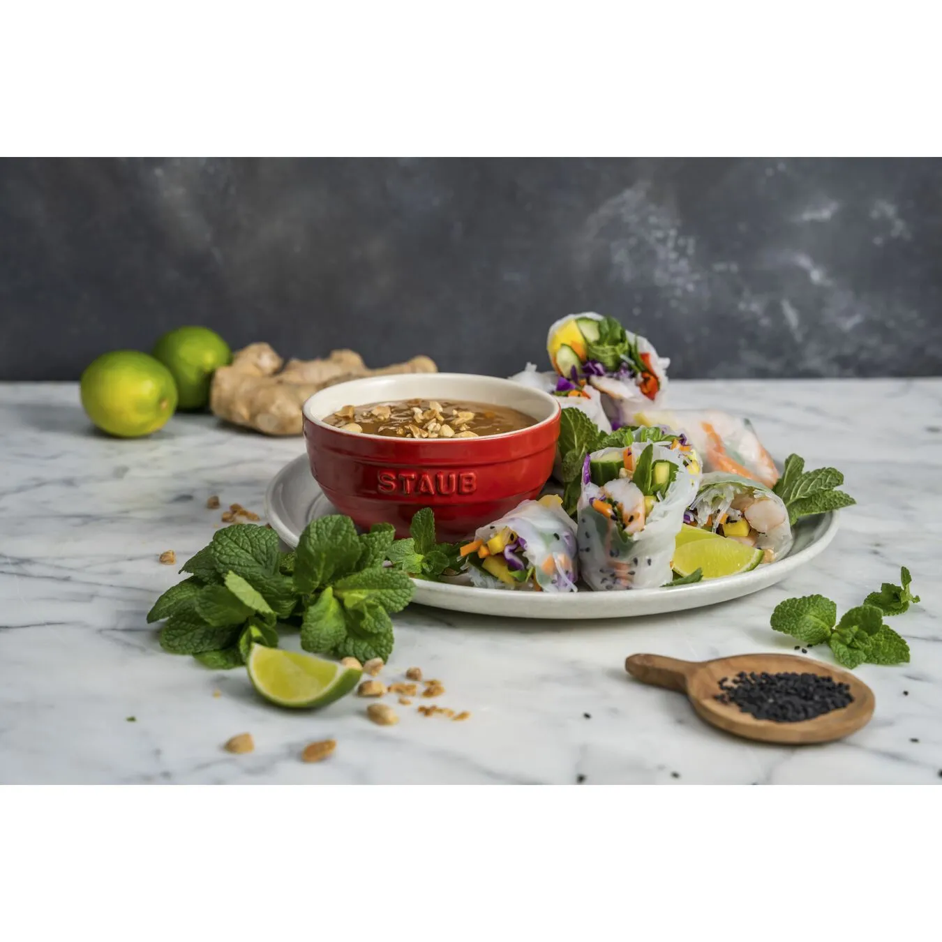 Staub 4-pcs Ceramic Bowl Set Cherry 3 Staub 4-pcs Ceramic Bowl Set Cherry - Image 3