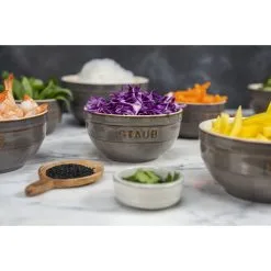 Staub 12 Cm Round Ceramic Bowl Ancient-grey -Knives & Scissors Sales Store 750033677
