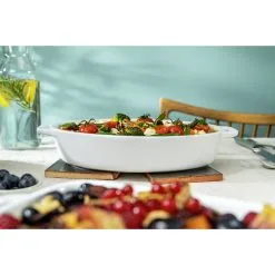 Staub 23 Cm Oval Ceramic Oven Dish Pure-white -Knives & Scissors Sales Store 750038272