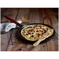Staub 28 Cm Cast Iron Pancake Pan With Wooden Handle -Knives & Scissors Sales Store 750039974