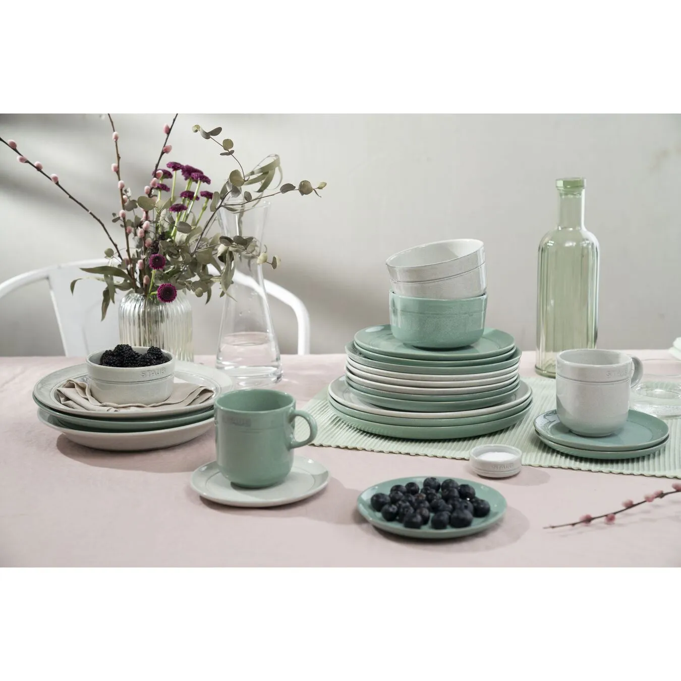 Staub 20 Cm Ceramic Plate Flat Sage 5 Staub 20 Cm Ceramic Plate Flat Sage - Image 5