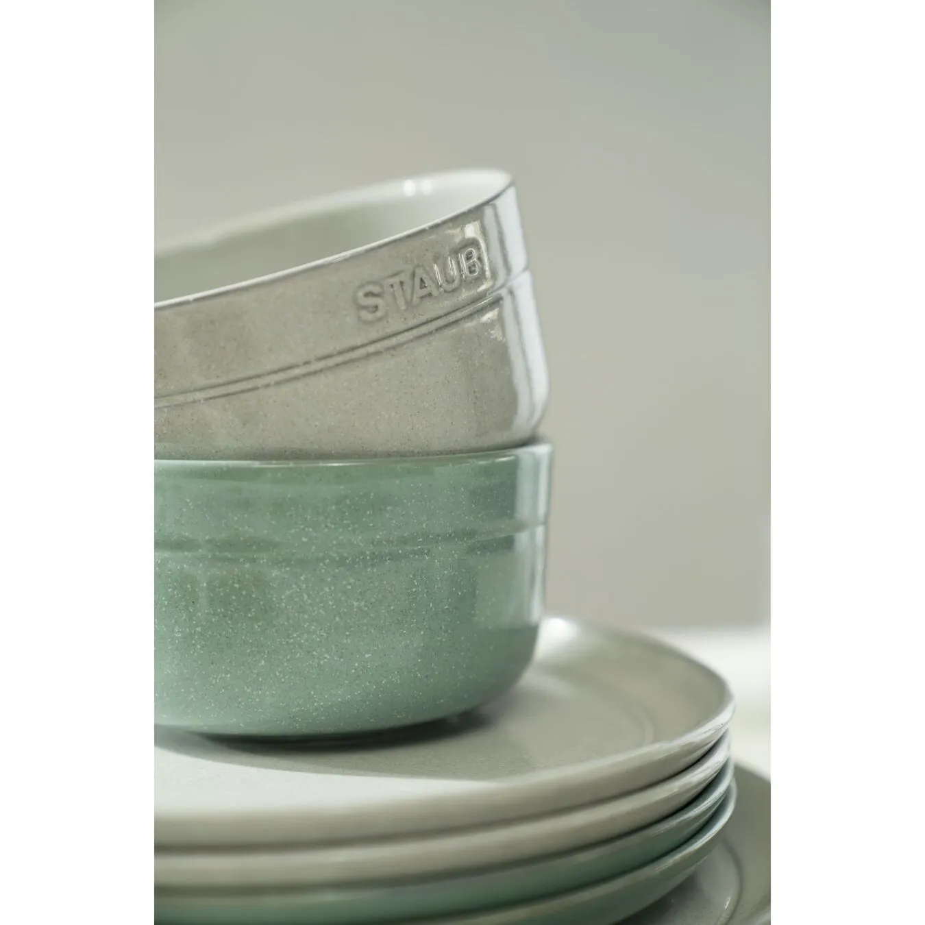 Staub 12 Cm Round Ceramic Bowl Sage 4 Staub 12 Cm Round Ceramic Bowl Sage - Image 4